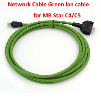 Green Lan кабел за MB Star C4 инструмент за диагностика на автомобили SD C4 мрежов кабел за C4 SD компактен 4 скенер за диагностика на автомобили