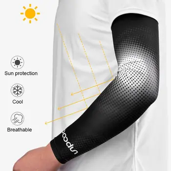 1 чифт колоездачно рамо ледени копринени ръкави UV слънцезащита маншет покритие спорт къмпинг бягане баскетбол неплъзгащи ръкави летен спорт