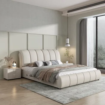 Луксозни скандинавски чекмеджета за организатори с двойно легло Многофункционално легло за спалня Размер на спалнята Cama Elastica Pula Pula Мебели за дома