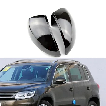 Капачка на капака на огледалото за обратно виждане въглеродни влакна / черна за vw Tiguan 2008 2009 2010 2011 2012 2013 2014 2015, за Seat Alhambra 2011-2020