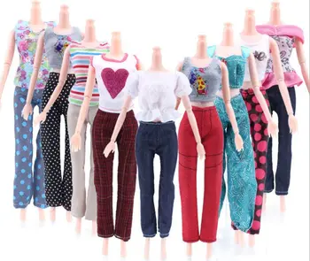 Top + панталони / комплект Нов моден костюм Лятна есенна рокля за облекло за 1/6 Xinyi FR Барби кукла играчки за момичета подарък