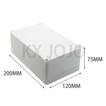  разклонителна кутия външна водоустойчива 200 * 120 * 75 мм пластмасов корпус пластмасов корпус уплътнителна кутия захранваща кабелна кутия