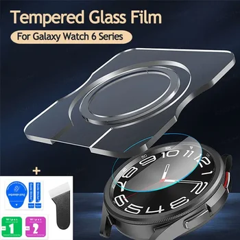 Филм от закалено стъкло за Samsung Galaxy Watch 6 40mm 44mm / 6 Classic 43mm 47mm протектор против надраскване на екрана с инструмент за подравняване