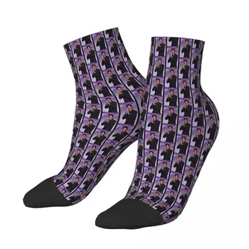 Певецът Джони Холидей Френска рок звезда Чорапи за глезена Мъжки мъжки жени Пролетни чорапи Отпечатани