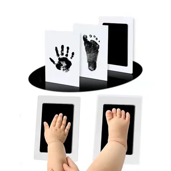 Новородено бебе DIY ръка и отпечатък комплект мастило подложки фото рамка ръчен печат малки деца сувенирни аксесоари безопасни чисти бебе душ подарък