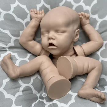 Attyi 17inch Twins A Baby Unpainted Silicone Reborn Doll Kit Lifelike DIY Новородено Кукла Части Muñecas Reborn de Silicona