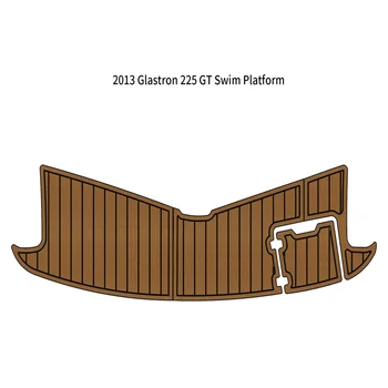 2013 Glastron 225 GT Платформа за плуване Стъпка Pad лодка EVA пяна тиково дърво палуба подови настилки мат