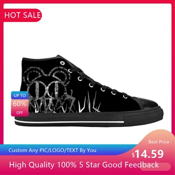 Radiohead Rock Band Music Singer Mouse Cool Funny Casual Cloth Shoes High Top Comfortable Breathable 3D Print Men Women Sneakers