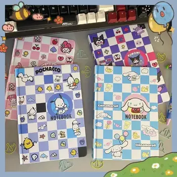 Sanrio Kawaii Cinnamoroll Notepad My Melody Kuromi Cartoon Cute Anime Student Notebook Украсете преносими момичета Коледни подаръци