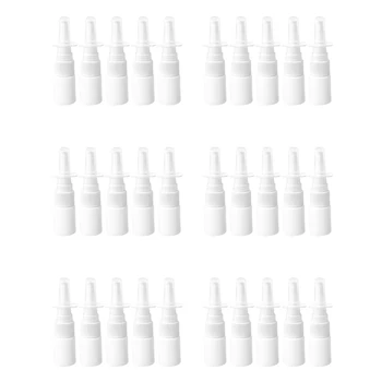 30Pcs 10Ml спрей бутилка за многократна употреба пластмасова мъгла нос назална пръскачка